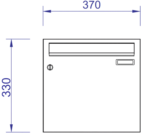 H370-3 Horizontal Postbox