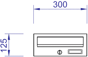 RH300-1 High Security Anti Theft Letterbox